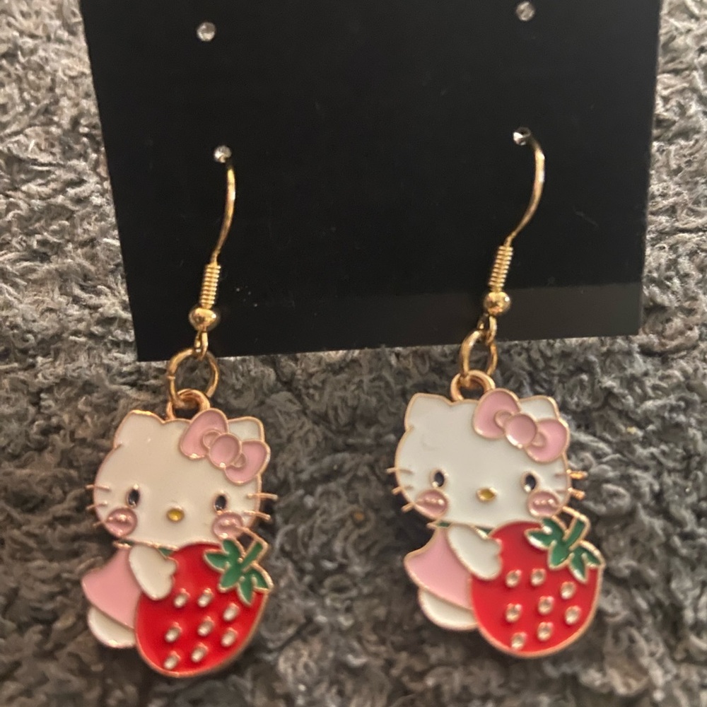 Handcrafted Hello kitty earrings (pick one) - Picture 10 of 13